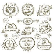 Spa Salon Label Set