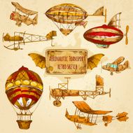 Vintage Aviation Sketch