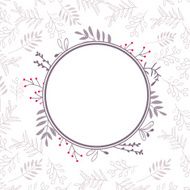 Floral vector frame N2