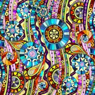 Background with geometric mosaic elements N7
