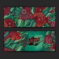 Vector decorative floral background N9