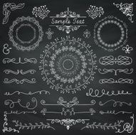 Vector Chalk Drawing Doodle Design Elements N2