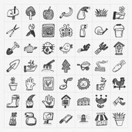 doodle gardening icon N2