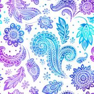 Beautiful watercolor floral seamless pattern