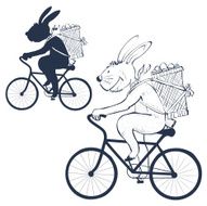 bunny on bike
