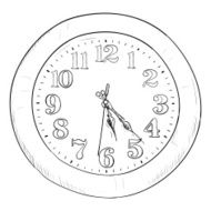 Vector sketch of clock N2