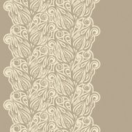 Floral design border in vintage style N3