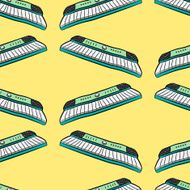 music seamless pattern N9