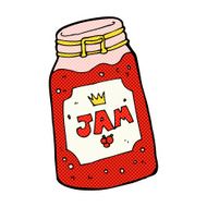 comic cartoon jar of jam N5