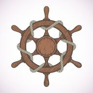 rudder with rope N2