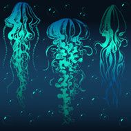 Hand drawn jellyfish N3