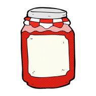 comic cartoon jar of jam N6