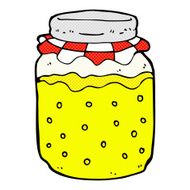 comic cartoon honey jar
