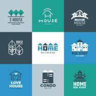 Set of Real estate Logo and Signs
