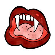 comic cartoon vampire lips N6