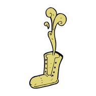 comic cartoon old boot N3