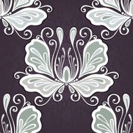 Seamless Floral Pattern (Vector) Hand Drawn Texture N183