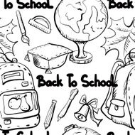 Seamless education wallpaper background N11