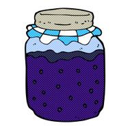 comic cartoon jam jar N2