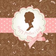 vintage frames with ladies silhouettes