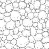 Seamless pattern with stones N2