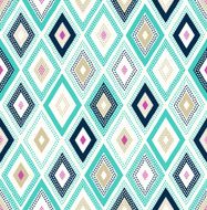 seamless dots doodle rhombus colorful pattern N3