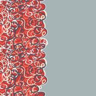 Seamless abstract curly wave pattern N20