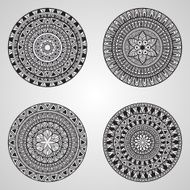 Vector Hand Drawn Doodle Mandalas