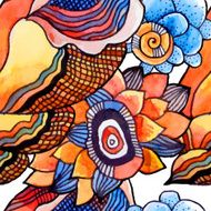 Watercolor Flowers N18