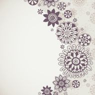 Floral doodle background N5
