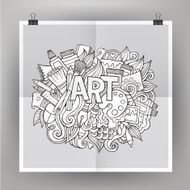 Art hand lettering and doodles elements N6