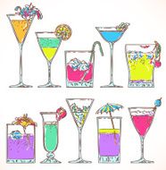summer cocktail set