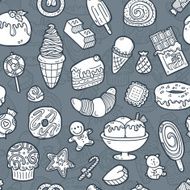 doodle sweets pattern N9