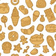 doodle sweets pattern N10