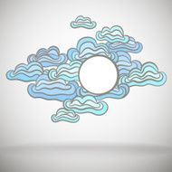 Doodle Cloudy Banner