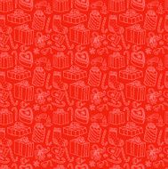 Seamless Christmas pattern N24