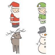 Christmas Frame Characters