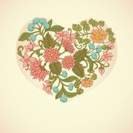 Floral heart N15