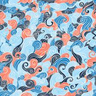 Abstract seamless wavy pattern N11