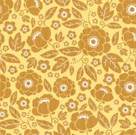 Wooden Garden Seamless Pattern Background