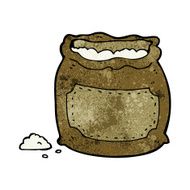 cartoon bag of flour N59