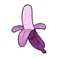 cartoon purple banana N5