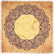 Beautiful Indian floral ornament N15