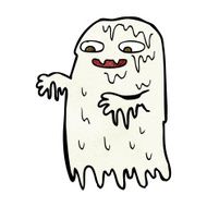 cartoon gross slime ghost N10