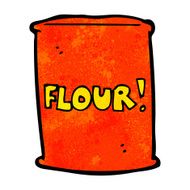 cartoon bag of flour N60