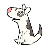 cartoon happy dog N135