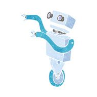 cartoon funny robot N137