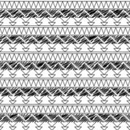 Seamless Doodle Tileable Vector Background in Tribal Style