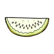 cartoon melon slice N35