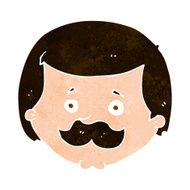 Cartoon Man With Mustache N156